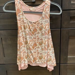 Altar’d State paisley tank top w/ open back